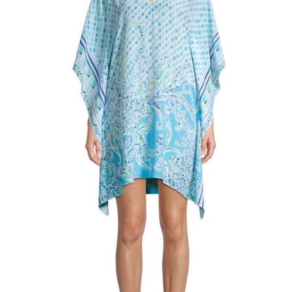Lilly Pulitzer Lindamarie Silk Caftan XXSX (fits0-4) please read - Picture 11 of 12